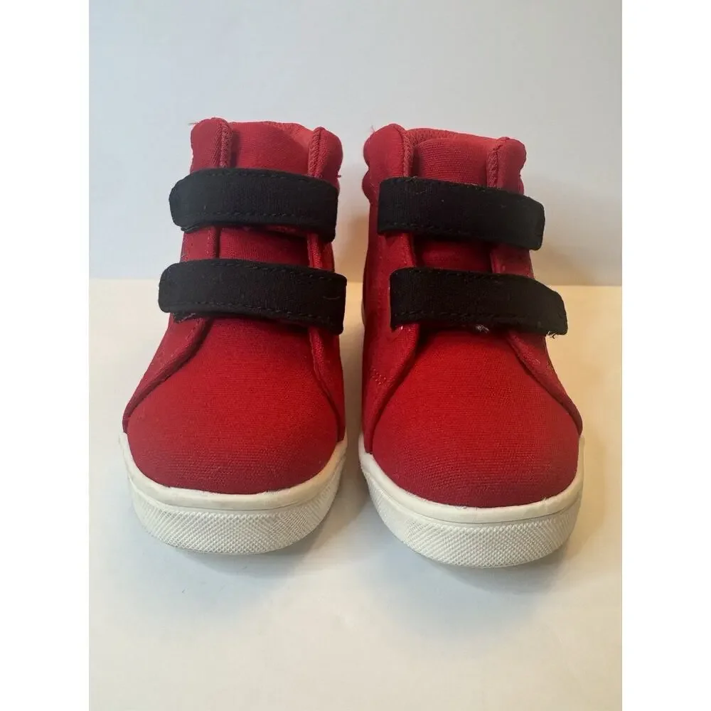 Baby GAP Marvel Spider Man Toddler Shoes Size 7 Red Hook Loop Sneakers